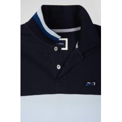 EDEN PARK - Polo manches longues en piqué coton broderie 10 manche coupe Regular