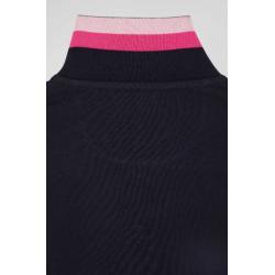 EDEN PARK - Polo manches longues en piqué coton broderie 10 manche coupe Regular