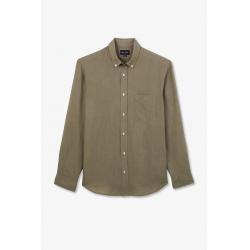 Chemise unie en lin