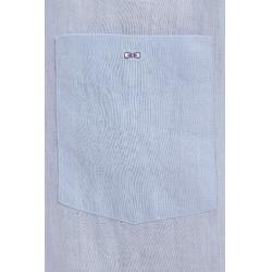 Chemise en lin unie coupe droite