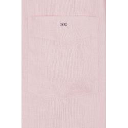 Chemise en lin unie coupe droite