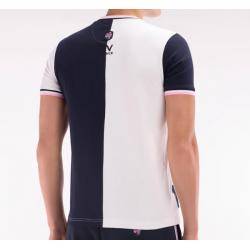 T-shirt bicolore XV de France en coton coupe droite