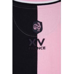 T-shirt bicolore XV de France en coton coupe droite