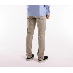 Pantalon chino sans plis en coton stretch