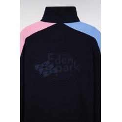 Maillot à manches longues en jersey coton épais manches contrastées coupe droite