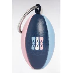 Porte-clés ballon de rugby tricolore