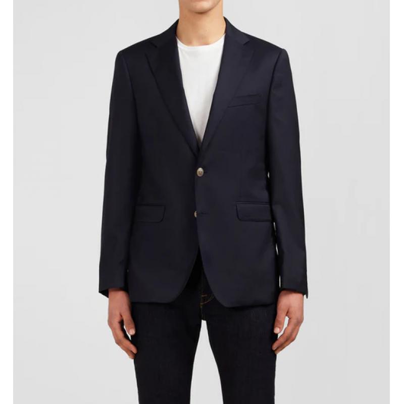 Blazer bleu marine 100 % laine Coupe Regular 