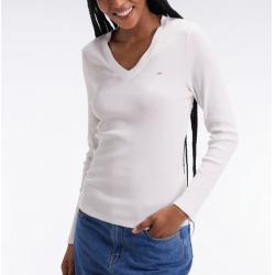 T-shirt à manches longues en coton Pima imprimé coupe slim