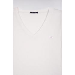 T-shirt à manches longues en coton Pima imprimé coupe slim