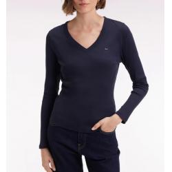 T-shirt à manches longues en coton Pima imprimé coupe slim