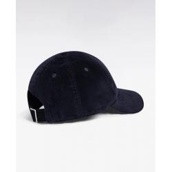 Casquette en velours côtelé marine