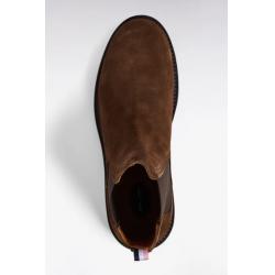Bottines chelsea en cuir suédé marron
