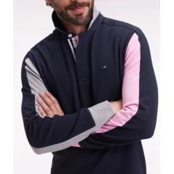 Maillot à manches longues XV de France marine dos brodé coupe droite