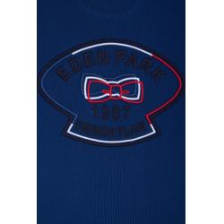 EDEN PARK - T-shirt en coton broderie dos et découpes coupe droite