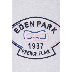 EDEN PARK - T-shirt en coton broderie dos et découpes coupe droite