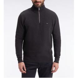 Pull col camionneur en coton nid d'abeille