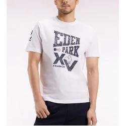 T-shirt à manches courtes blanc sérigraphie XV de France