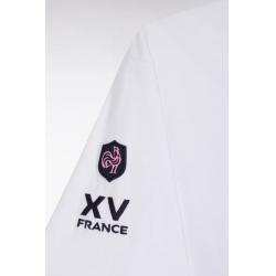 T-shirt à manches courtes blanc sérigraphie XV de France
