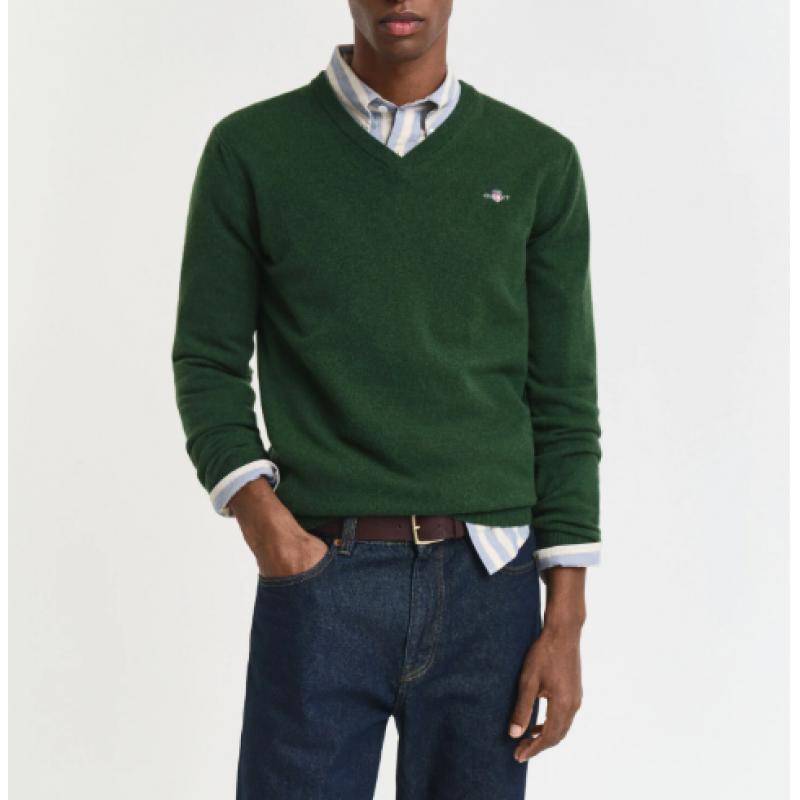 Pull col V en laine d'agneau ultrafine