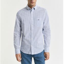Chemise coupe regular classique en popeline à carreaux