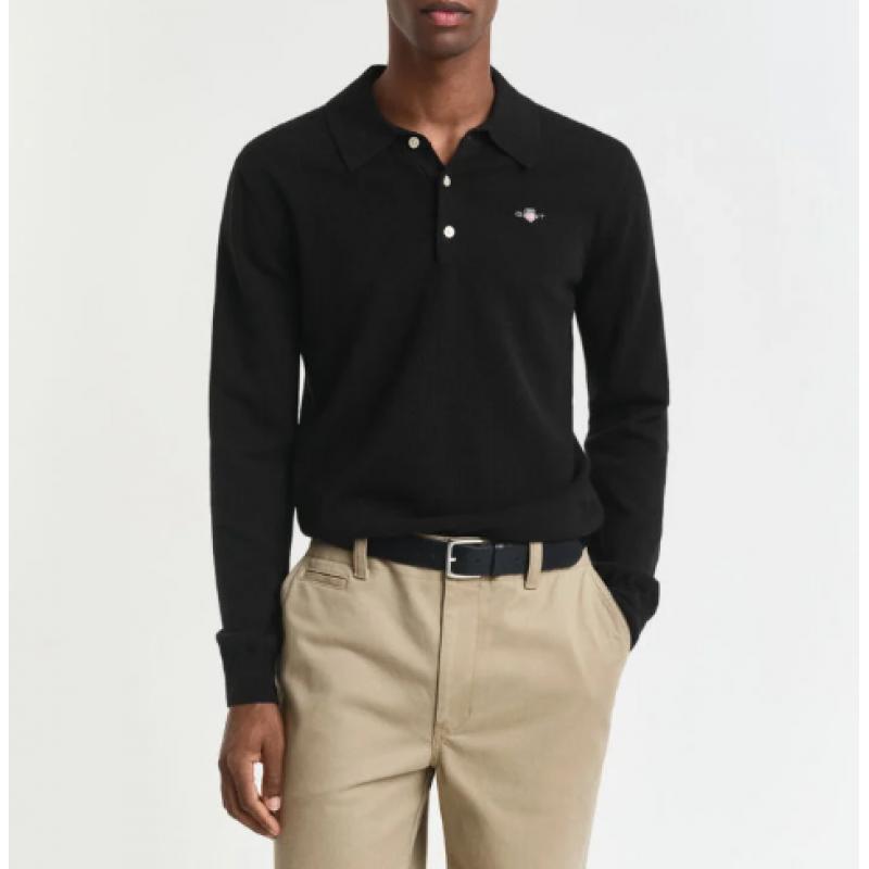 Pull polo en laine d'agneau ultrafine