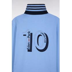 Maillot à manches longues en jersey épais ciel rayé coupe droite
