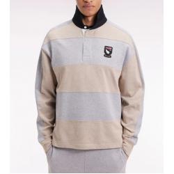 Maillot à manches longues rayé Nouvelle Zélande en jersey de coton épais