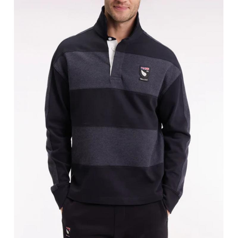 Maillot à manches longues rayé Nouvelle Zélande en jersey de coton épais