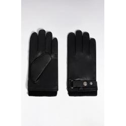 Gants en cuir noirs