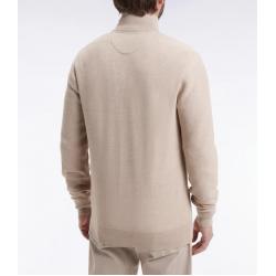 Cardigan en coton nid d'abeille coupe droite