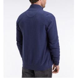 Cardigan en coton nid d'abeille coupe droite