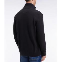 Cardigan en coton nid d'abeille coupe droite