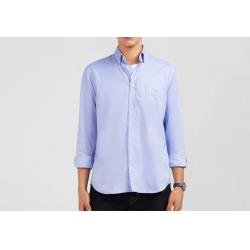 Chemise unie en coton Oxford de qualité