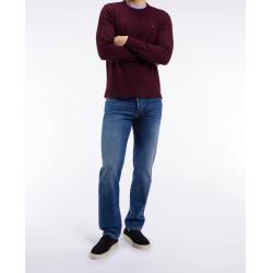Jean 5 poches en denim stretch bleu coupe Regular