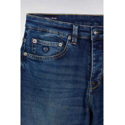 Jean 5 poches en denim stretch bleu coupe Regular