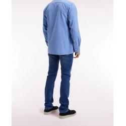 Jean 5 poches en denim stretch bleu coupe Slim