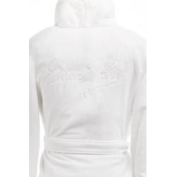 Peignoir en coton éponge brodé