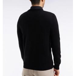 Pull col V en laine et coton