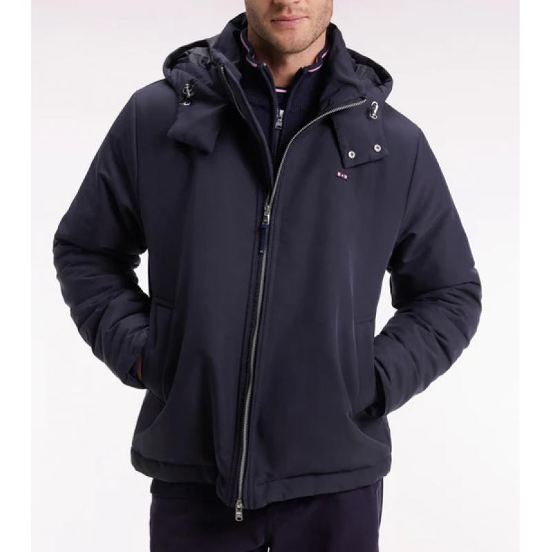 Blouson coupe vent marine à capuche