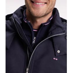 Blouson coupe vent marine à capuche