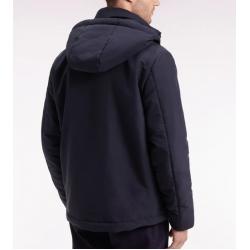Blouson coupe vent marine à capuche