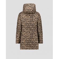 Veste longue réversible Noir/leopard beige Verone print Veste longue réversible Noir/leopard beige Verone print