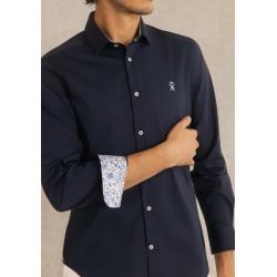 Chemise Slim en Popeline Stretch