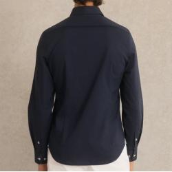 Chemise Slim en Popeline Stretch