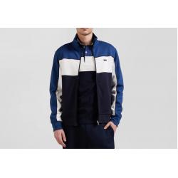 EDEN PARK - Sweatshirt zippé tricolore en coton mélangé coupe Regular