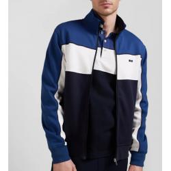 EDEN PARK - Sweatshirt zippé tricolore en coton mélangé coupe Regular