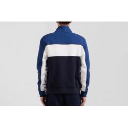 EDEN PARK - Sweatshirt zippé tricolore en coton mélangé coupe Regular