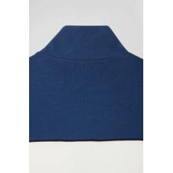 EDEN PARK - Sweatshirt zippé tricolore en coton mélangé coupe Regular