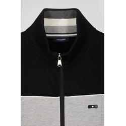 EDEN PARK - Sweatshirt zippé tricolore en coton mélangé coupe Regular