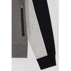 EDEN PARK - Sweatshirt zippé tricolore en coton mélangé coupe Regular